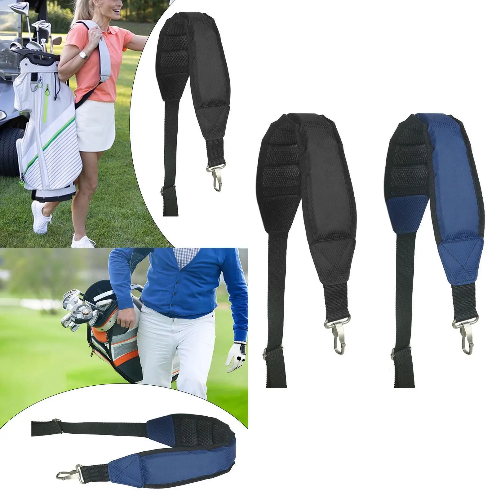

Golf Bag Strap, Golf Single Shoulder Strap, Replacement, Padded Strap for Luggage Bag