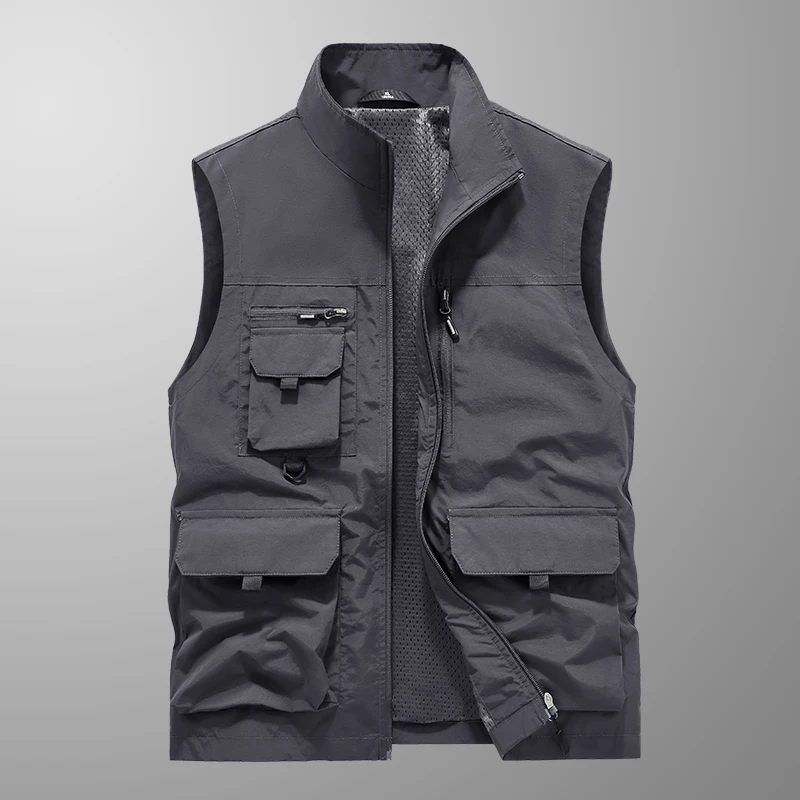 Mouwloze Jas Mode Visvesten Voor Heren Fotografie Casual Vest 2024 Lente Herfst Outdoor Militaire Kleding