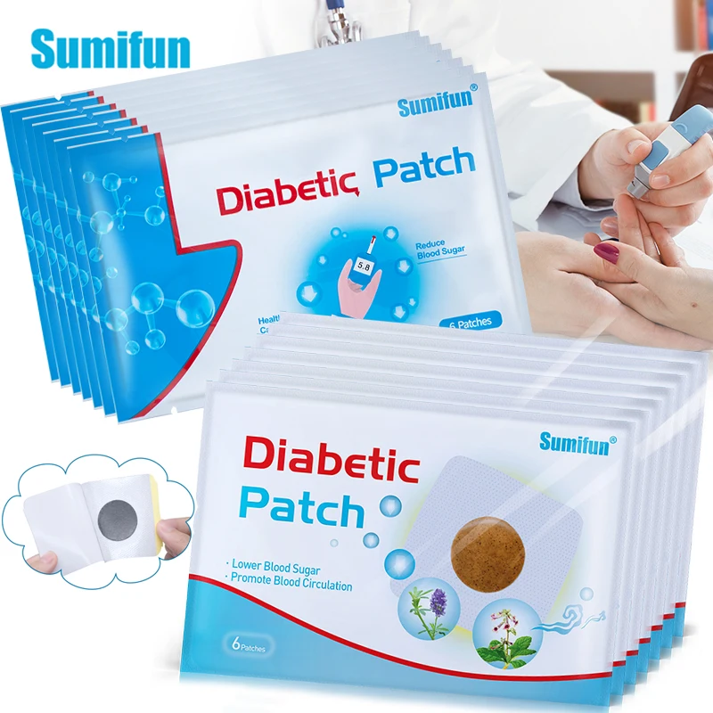 

60pcs Treatment of Type 2 Diabetes Patch Stabilizes Blood Sugar Level Chinese Medicine Lower Balance Blood Glucose Cure Sticker