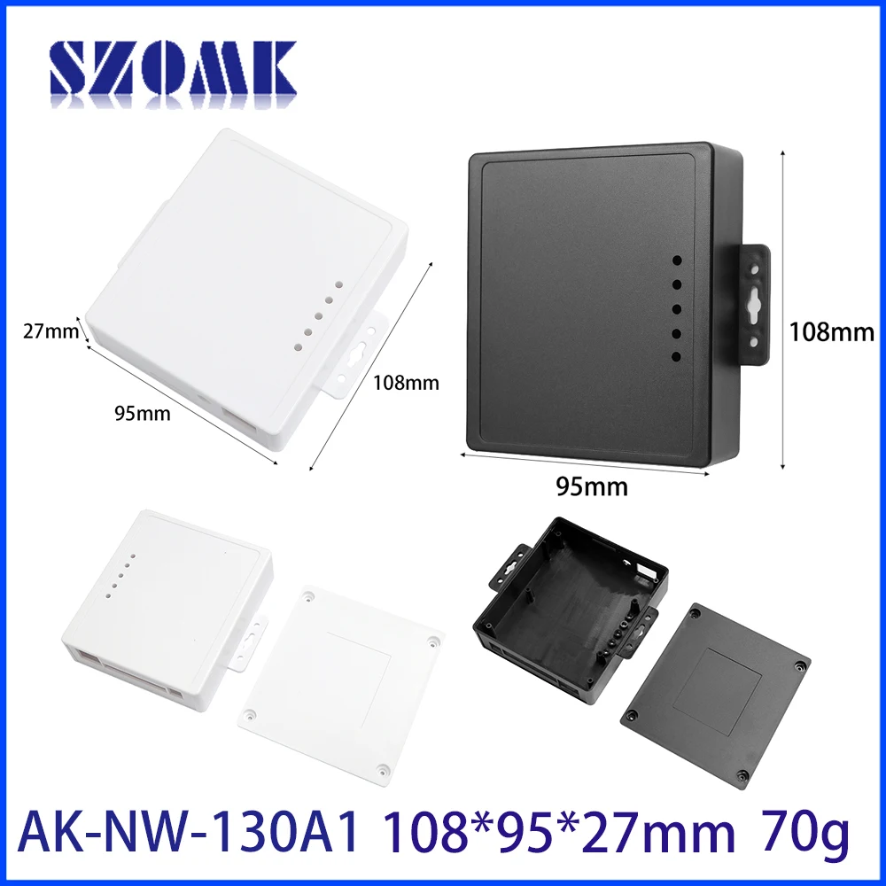 108*95*27mm Flange Industrial Plastic 4g 5g Full Network Shell Insert Sim Card Wireless Cpe Router Guide Enclosure Box