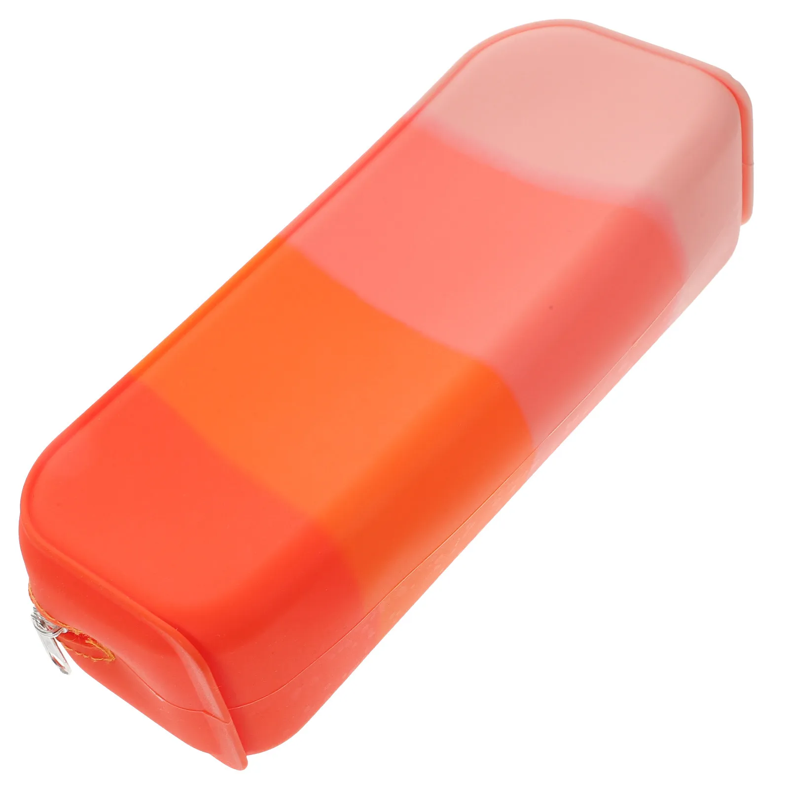 Aesthetic Candy Color Silicone Pencil Pouch Large Capacity Portable Lightweight Supple Wear Resistant for Students Teachers