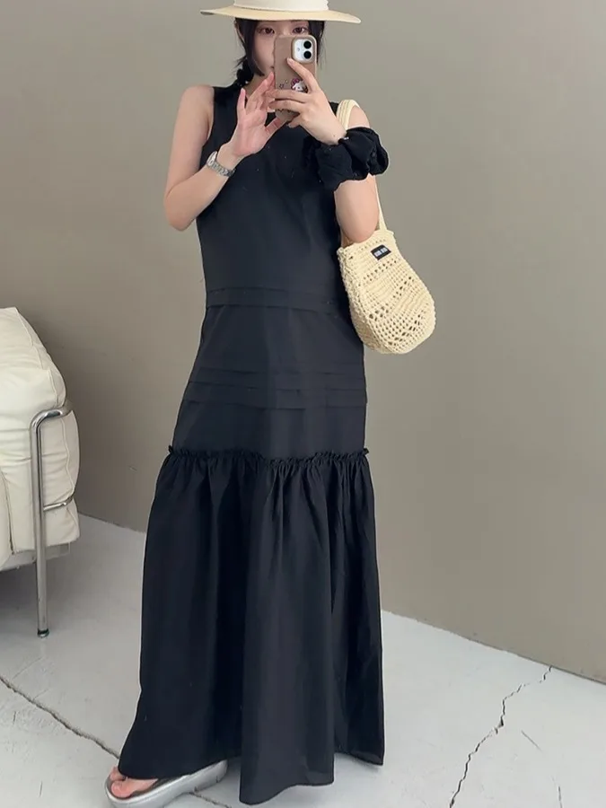 Women's Vest Dr Layered Splicing Design Spring Autumn Winter Commute Sle Floral  Long Dr Suitable for Various Occ...