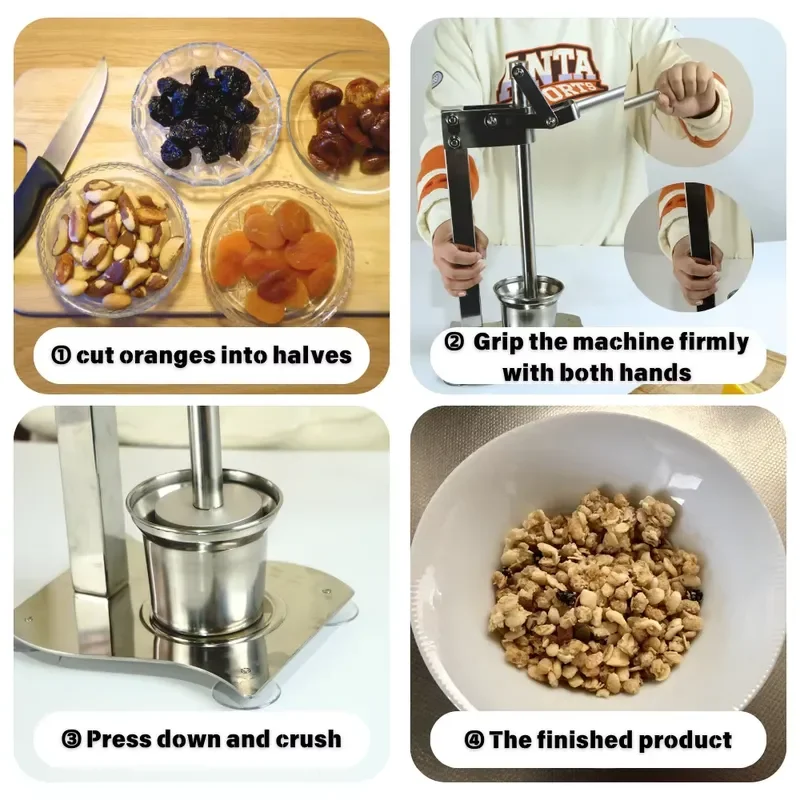 Hand-Operated Stainless Steel 304 Lemon Juicer Manual Juice Extractor Home Use Fruit & Vegetable Tools