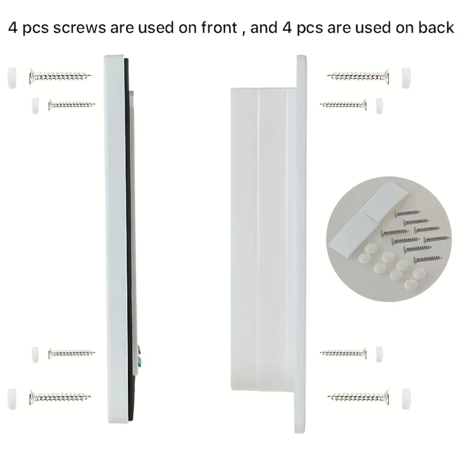 4-Way Locking Cat Clamshell Pet Door - Weatherproof, Indoor & Outdoor Use, ABS , Easy Installation - Perfect for Cats and Small