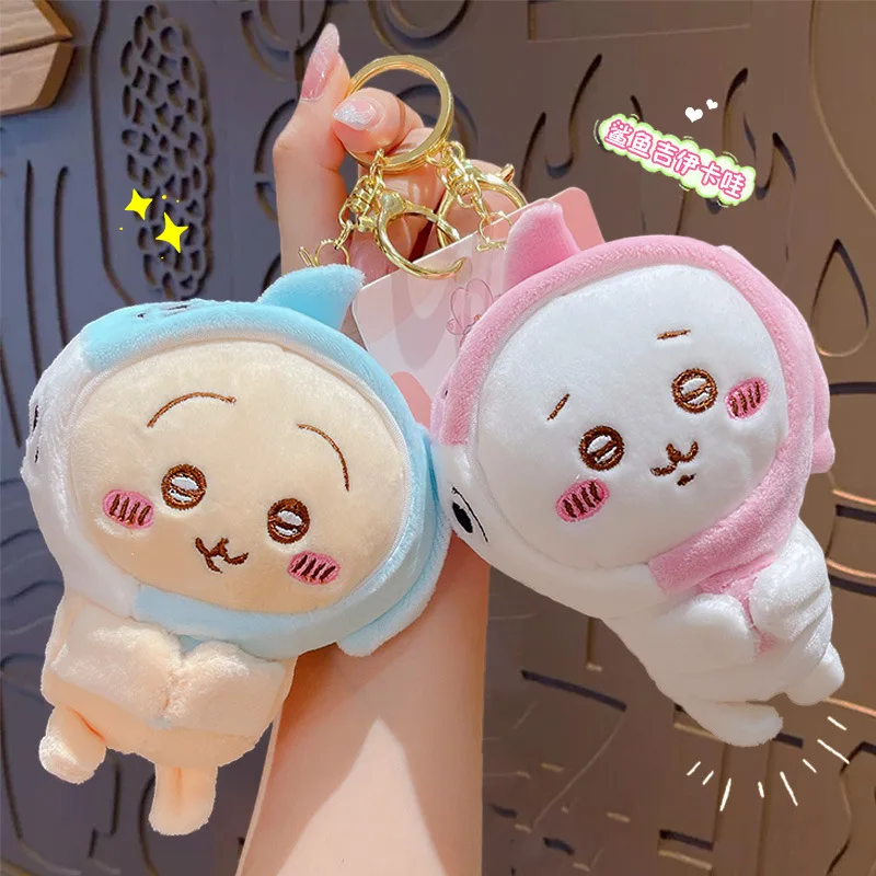 

10Cm Kawaii Chiikawa Plush Keychain Cute Cartoon Animation Hachiware Usagi Backpack Pendant Decorative Plush Toy Doll