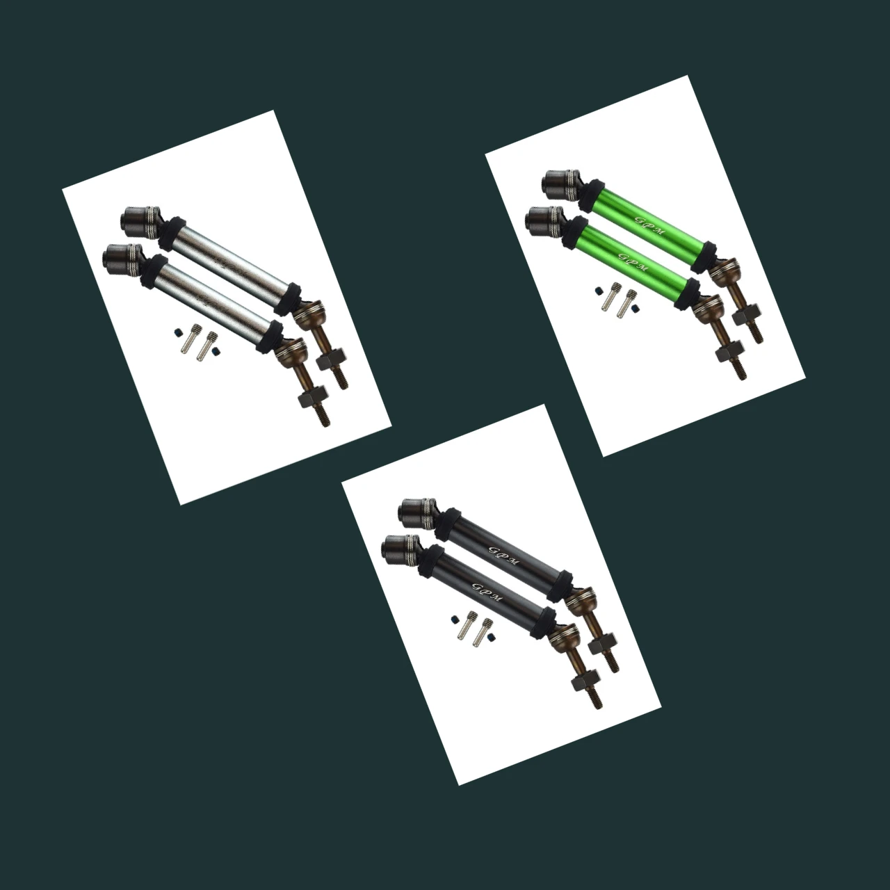 Stal hartowana GPM # 45 Aluminiowa obudowa tylnej osi do TRAXXAS 1/10 Rustler, Hoss 4X4 Vxl 3S