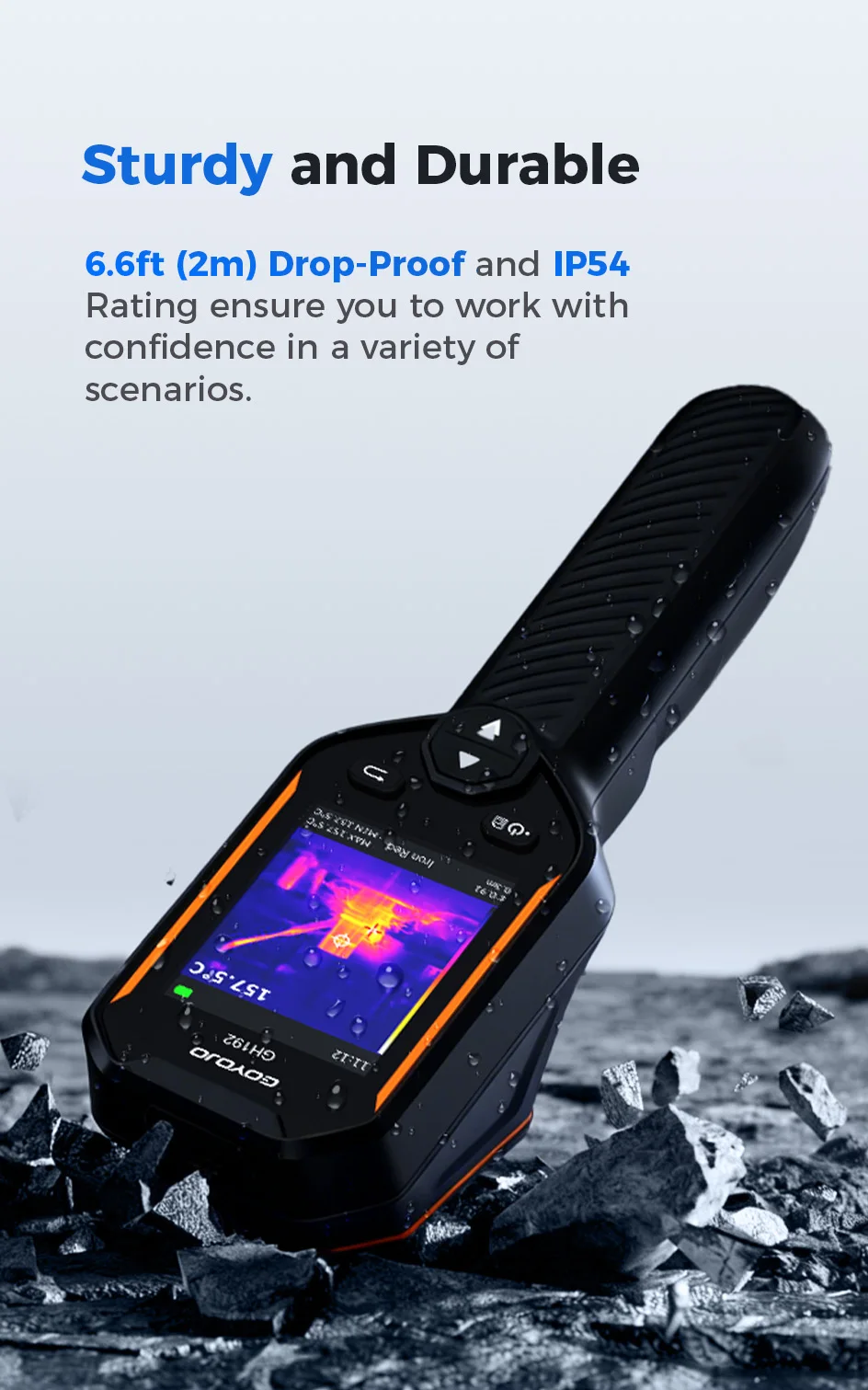 NEW Upgraded GH192/GH340 Thermal Imager super-resolution 240x240/640x480 IR with 2MP Visual Camera Thermal Imaging Camera for Home Inspection