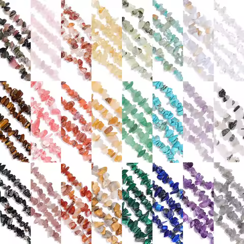 3-12MM Natural Crystal Gravel Stone Beads Mineral Reiki Healing Gem Chips For Jewelry Making Necklace Bracelet Earring Accessory