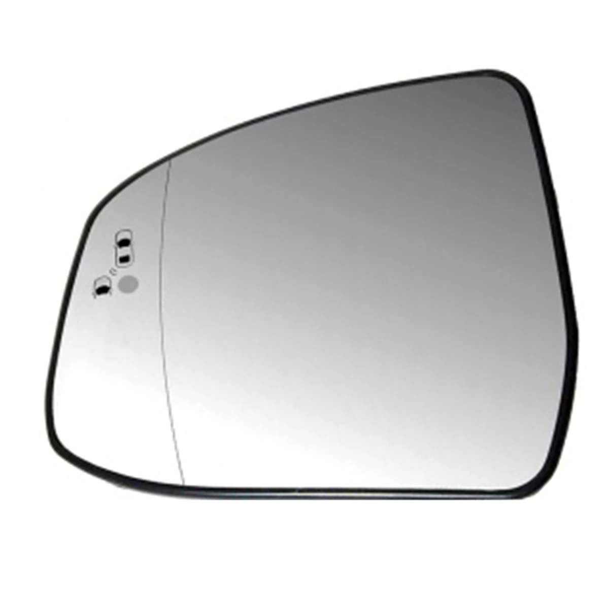 Left Door Wing Side Mirror Glass Heated Blind Spot Warning with Backing Plate for Focus MK2 MK3 Mondeo MK4