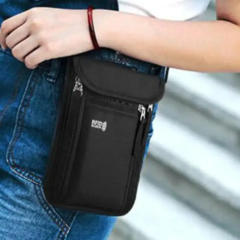 

Travel Pouch Neck Wallet Family Passport Holder Organizer Case with RFID Blocking Passport Wallet Travel Wallet Travel Accessori