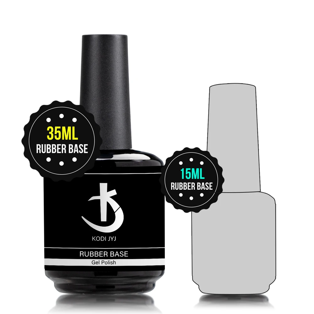 KODI JYJ Base Rubber Nails 35ml Nail Base Coat Gel voor verlenging Hoogglans Geen veeg Top Gel Nagellak Zelfnivellerende uv Gellac