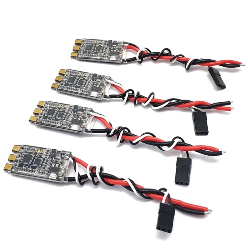 20a 4 peças 20a/30a esc blheli-s controlador de velocidade eletrônico suporte dshot600 para fpv rc drone multicopter quadcopter