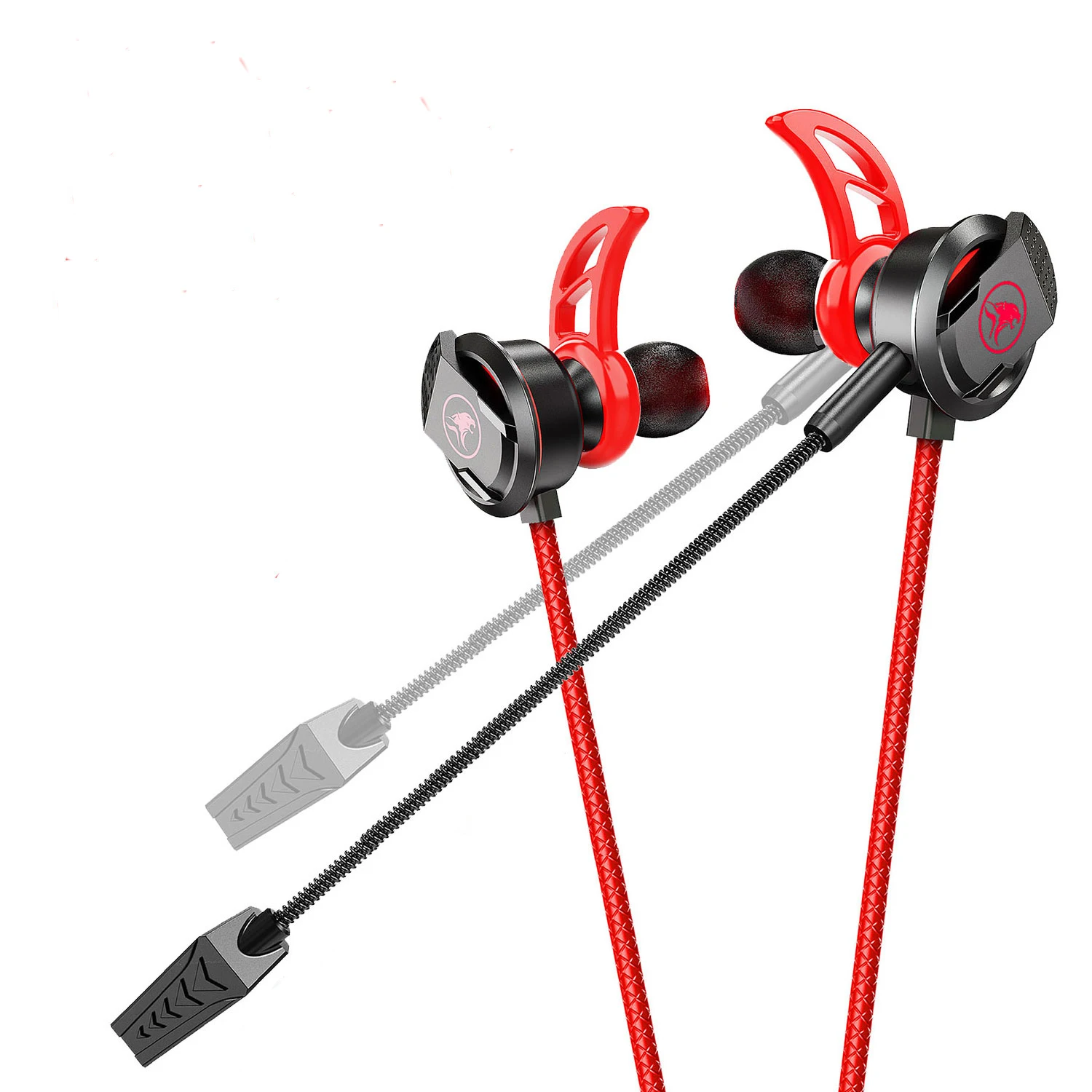 Earphone Gaming With Long Microphone Bass Earplugs in-Ear Wired headphone PC Headset Bass Sports Noise Cancelling Headphones