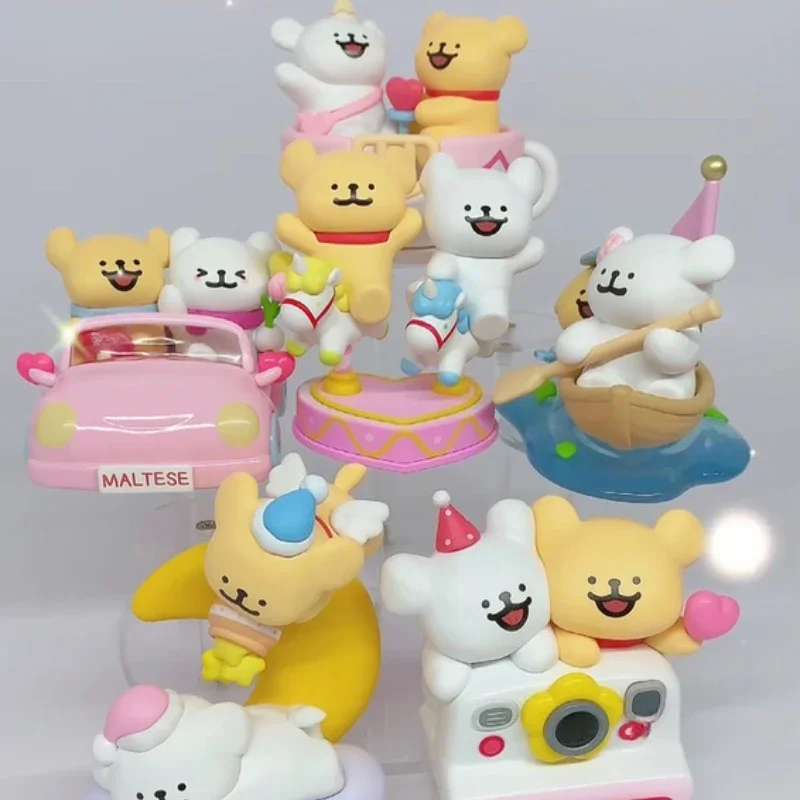 

Line Puppy Peripheral Fun Outing Series of Trendy Blind Box Cute Dolls Anime Figures and Mystery Box for Collecting Toy and Gift