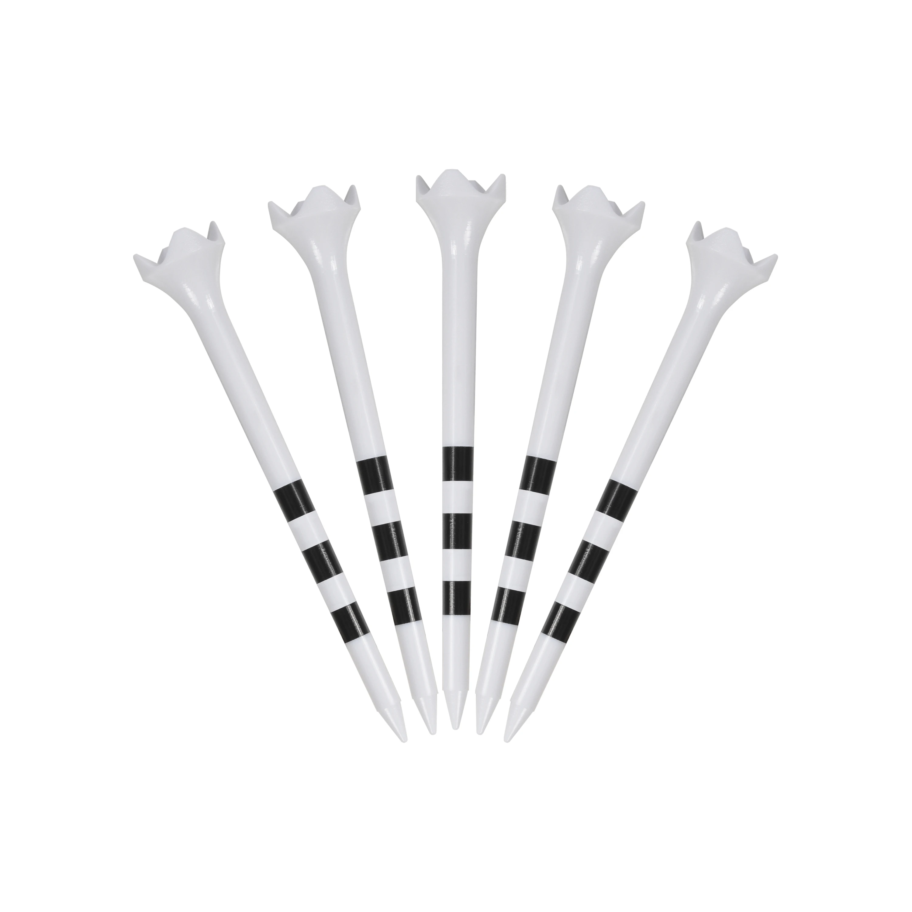 100 Stück Kunststoff-Golftees mit Höhenmarkierungen, geringer Reibung, 70 mm, 83 mm, mehrfarbige Golftees, Großpackung für alle Golfschläger – Detail 7