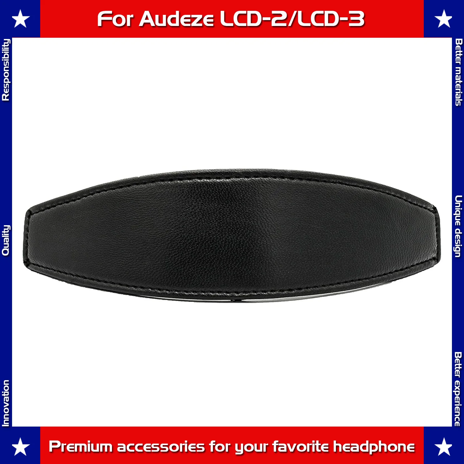 Carberon pele de carneiro Headband, Almofada Compatível com a versão antiga do Audi LCD2 e LCD3 Headphones, versão antiga Apenas