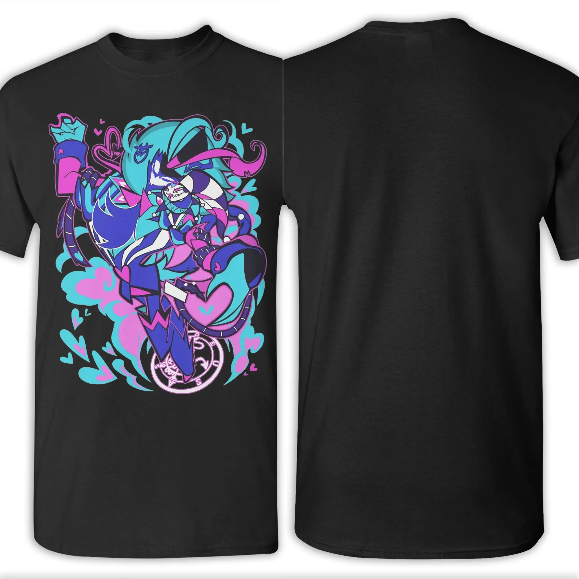 الرجال تي شيرت Ozzie x Fizzarolli Hazbins الفنادق خمر القطن الخالص تي شيرت قصير الأكمام تي شيرت س الرقبة بلايز 4XL 5XL 6XL #5