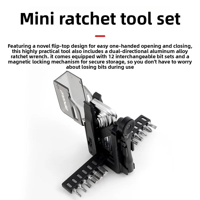 Bouncing Fruit Portable Bicycle Repair Tools Mountain Bike Road Bike Ratchet Wrench Combination Tool Set Repair