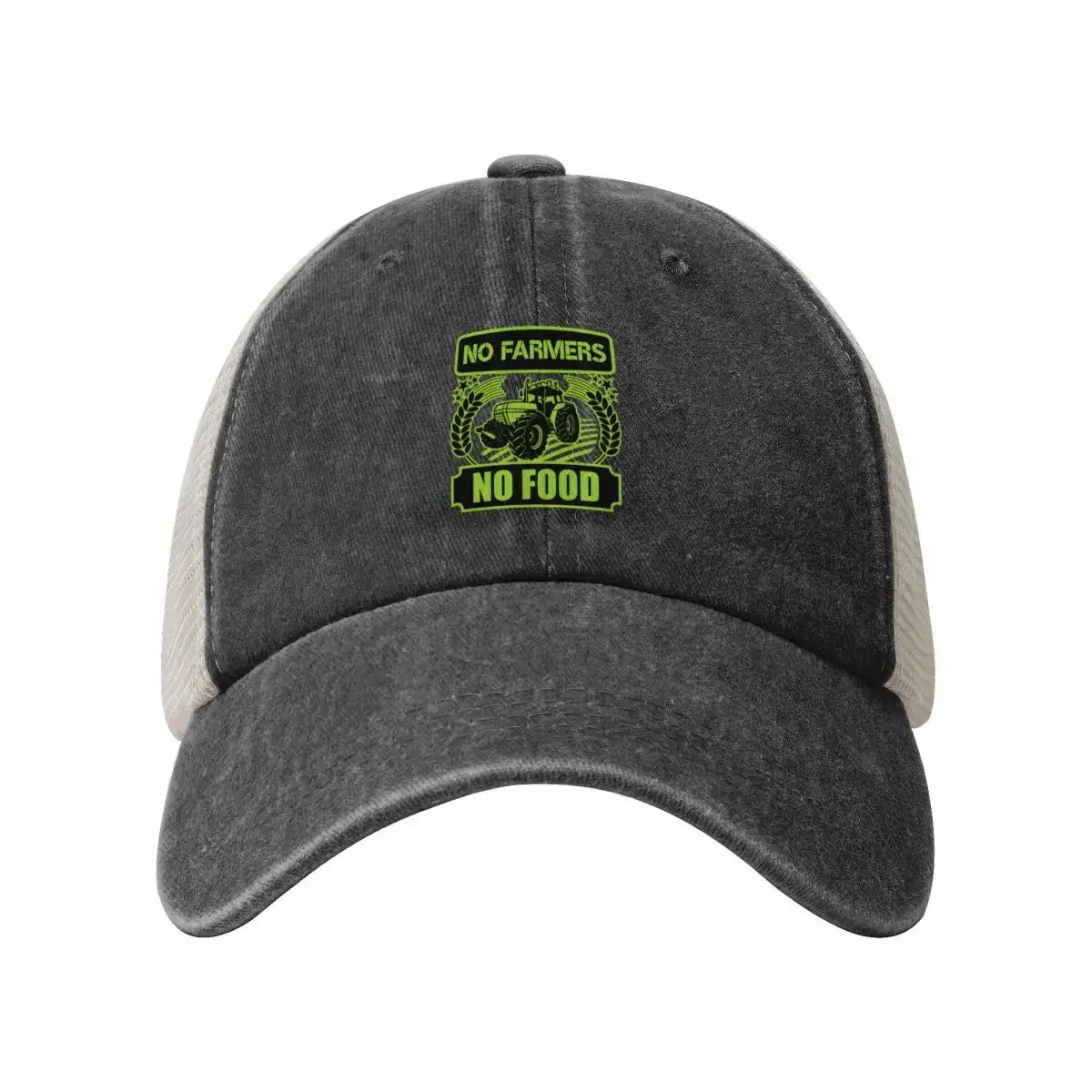 No Farmers No Food - New sticker - Redbubble Cowboy Mesh Baseball Cap Custom Cap Luxury Cap Women's Beach Outlet 2024 Men's