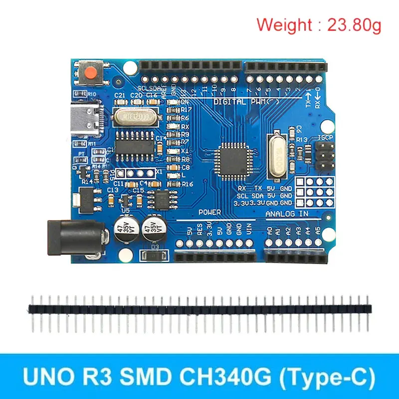 UNO R3 Development Board ATmega328P CH340 CH340G For Arduino UNO R3 With Straight Pin Header Mini Micro Type-c SMD USB