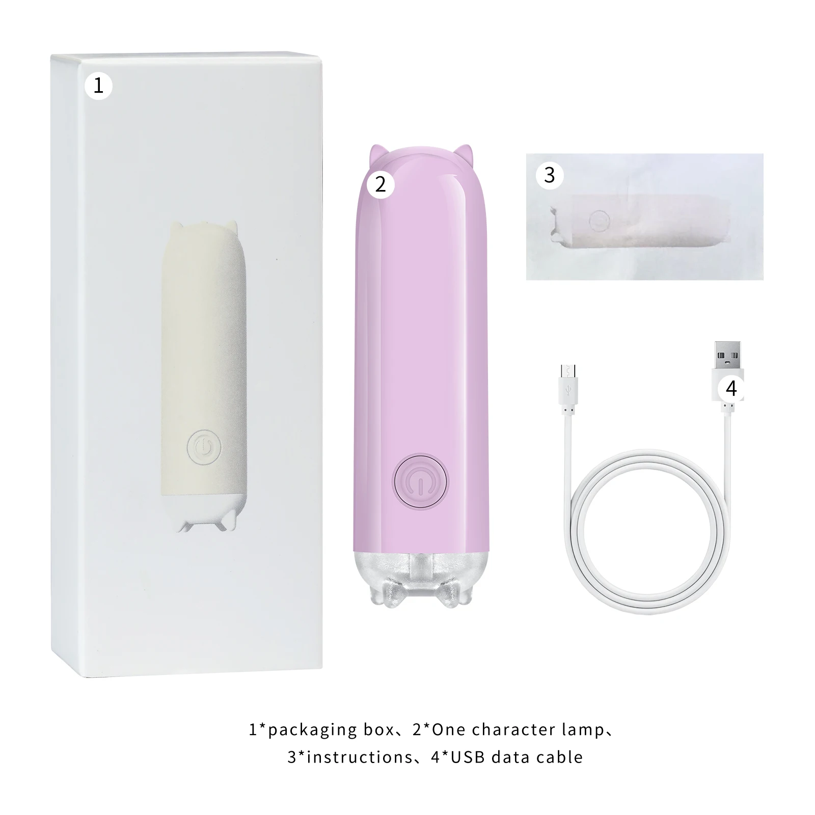 Mini Lampka UV LED do Paznokci Ręczna do Suszenia Lakieru Hybrydowego Przenośna USB Śliczne Kocie Uszy Długotrwałe Akcesoria do Salonu Domowego