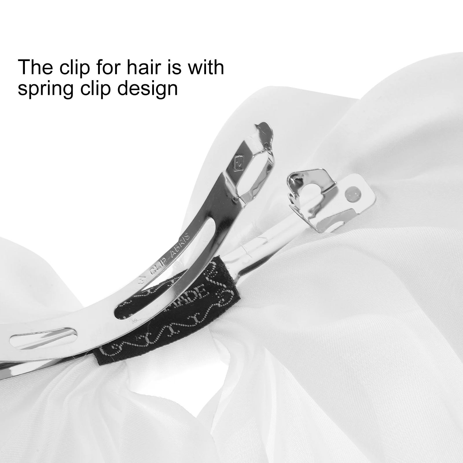 

Hairpin Spring Clip Clips for Bowknot Cute Bows Headgear Fabric Big Ribbon Barrettes Bridal