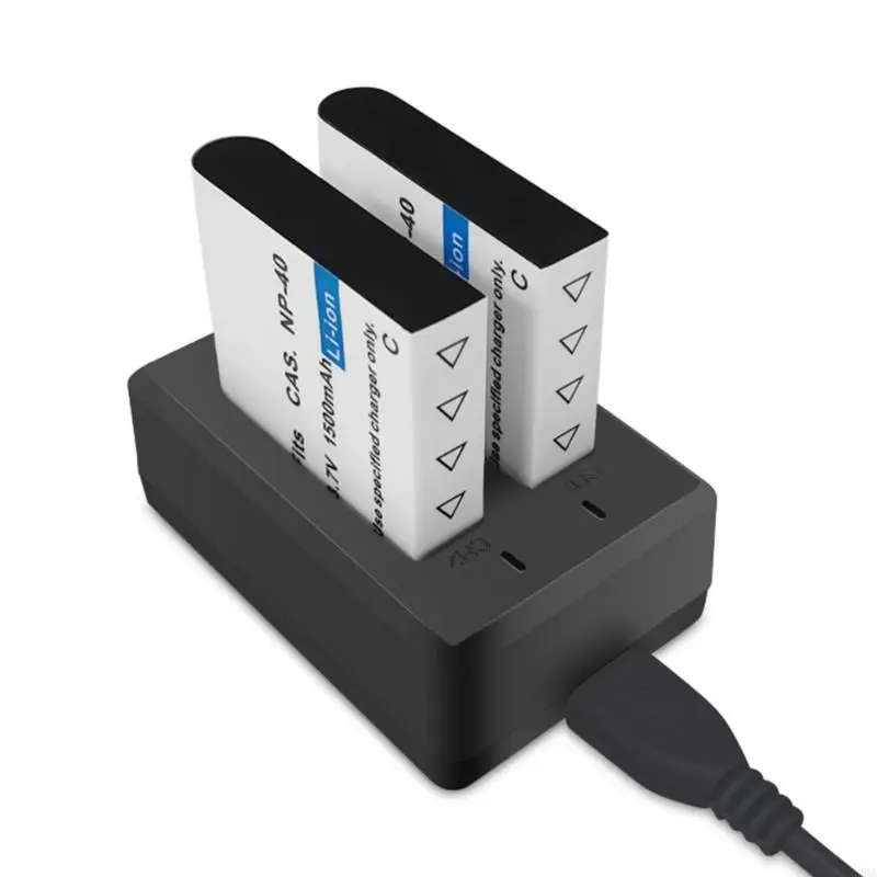 A2BA NP40 Micro USB Dual For Charging Two Batteries Simultaneously for NP40