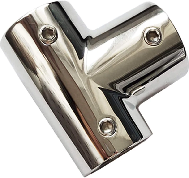 316 Marine Stainless Steel Hand Rail Tee Fitting For Boat Yacht Deck 7/8 Inch 22.6mm Tube Hardware