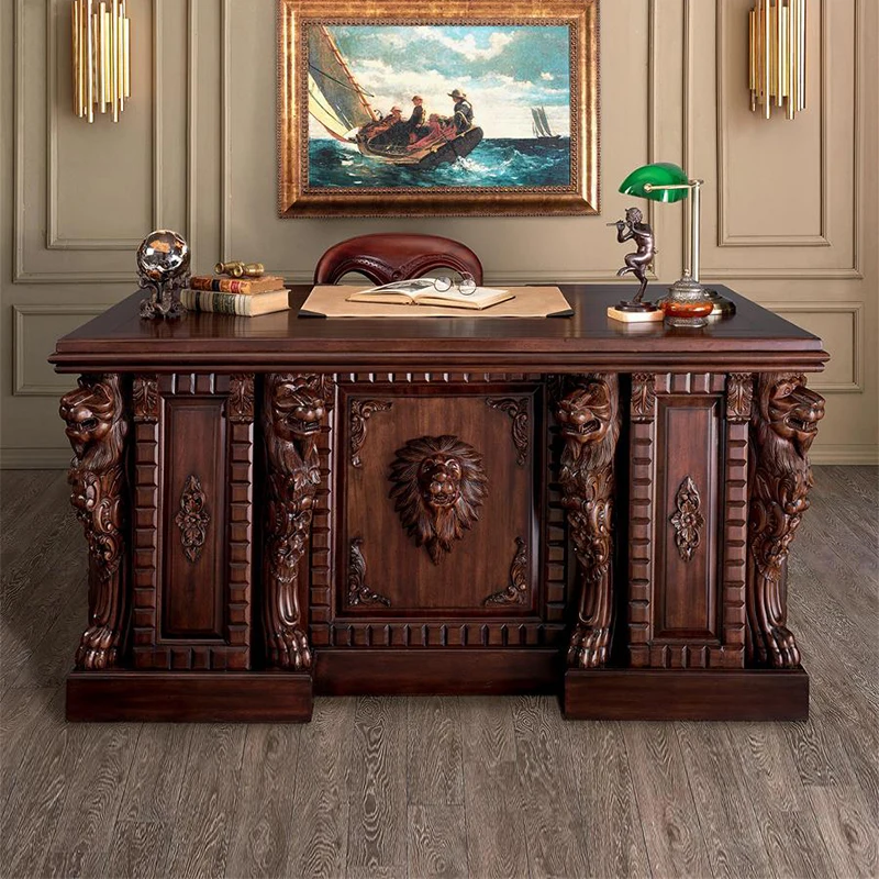 Disegno Design Scrivania direzionale Toscano Lord Raffles Lion