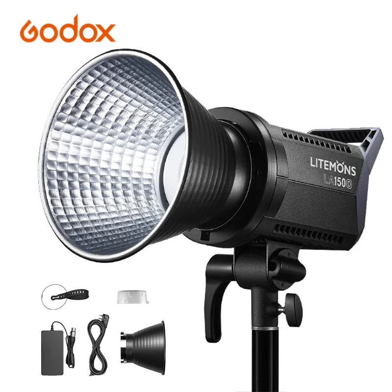 

Godox LA150Bi LA150D LA200Bi LA200D LED Light Bowens Mount With APP Control 2800K-6500K CRI 96+ TLCI 97+ Photographic Lighting