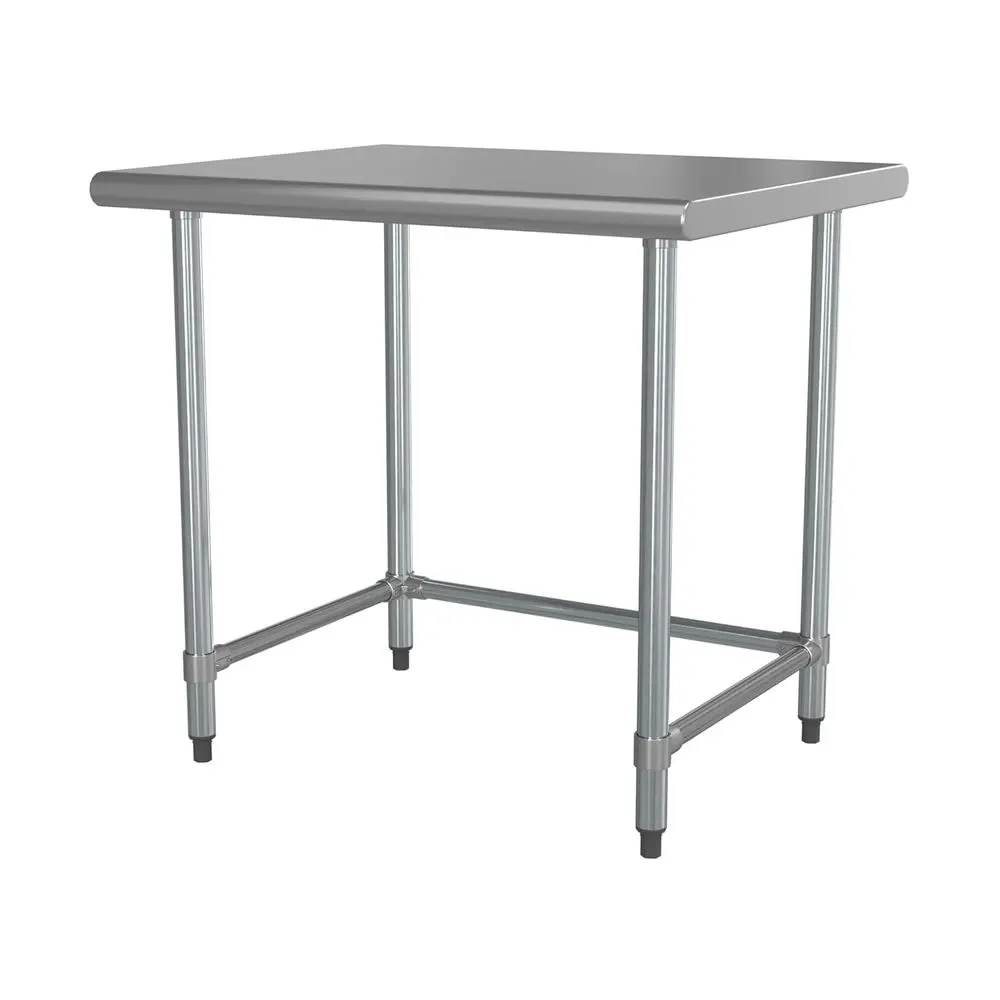 

30 x 36 18-Gauge Stainless Steel Open Base Work Table for Commercial Kitchens and Cafes