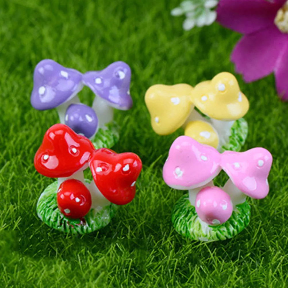 

Miniature Fairy Garden Accessories Moss Mushroom Ornaments Mushrooms Figurine Outdoor