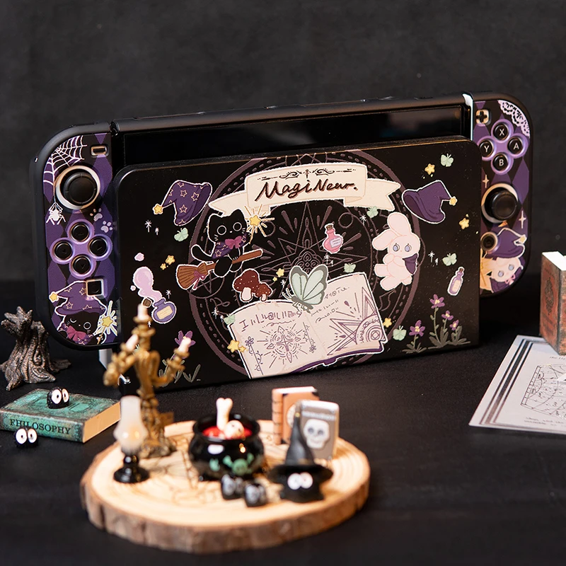 Hard Plastic Protection Shell Case for Nintendo Switch OLED Game Accessessories Skin Cover for Switch OLED Charging Dock Station