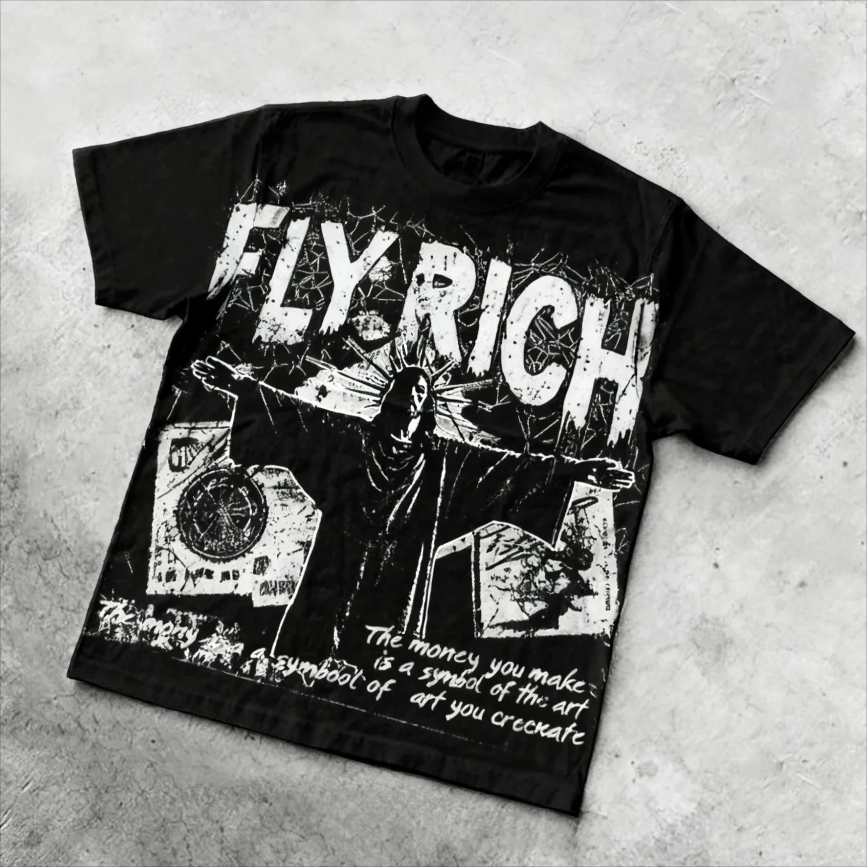 يسوع حفظ الجرافيك طباعة القطن تي شيرت الرجال Y2K الصيف قصيرة الأكمام المعتاد Y2K تي شيرت الشارع الشهير المرأة عادية المحملة القمم #4