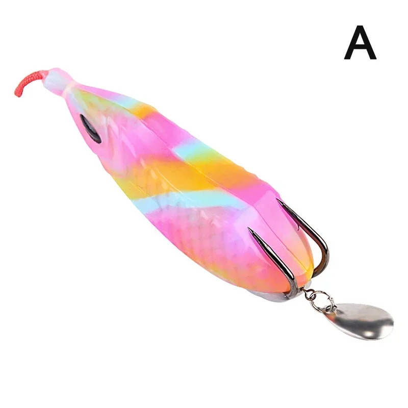 1PX Soft Frog Lure 9.5cm-16g Topwater Silicone Fishing Bait Rubber Ray Frog leurre With Sequin Weedless Swimbait cebo