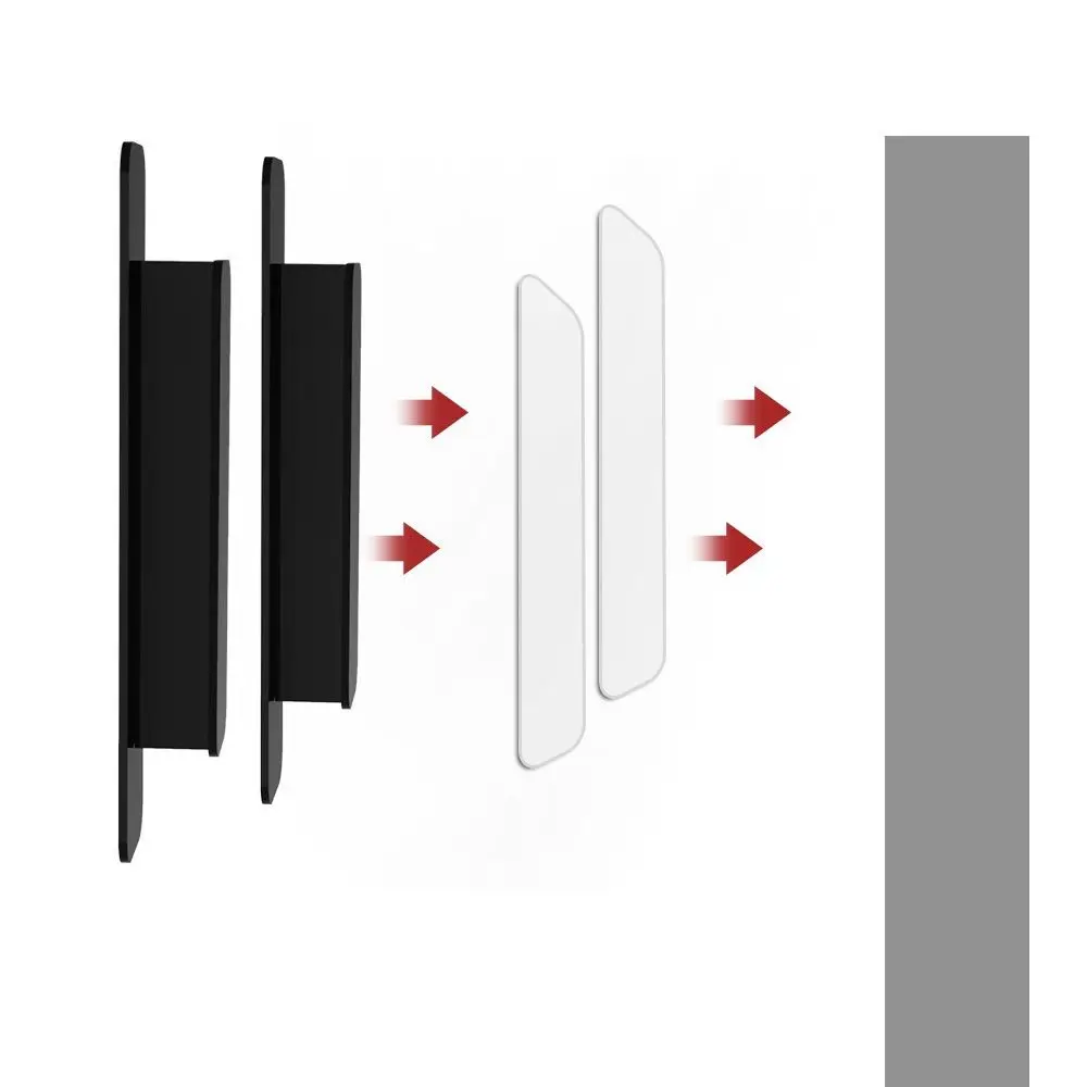 10 buah Pegangan Lemari Jendela Perekat Sendiri Tanpa Bor untuk Furnitur, Pegangan Pintu Lemari, Perangkat Keras Warna Solid