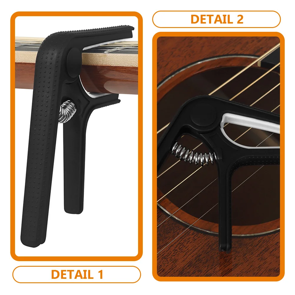 

Guitar Capo Classical Tuning for Tuner Acoustic Protection Capos Silica Gel Clip