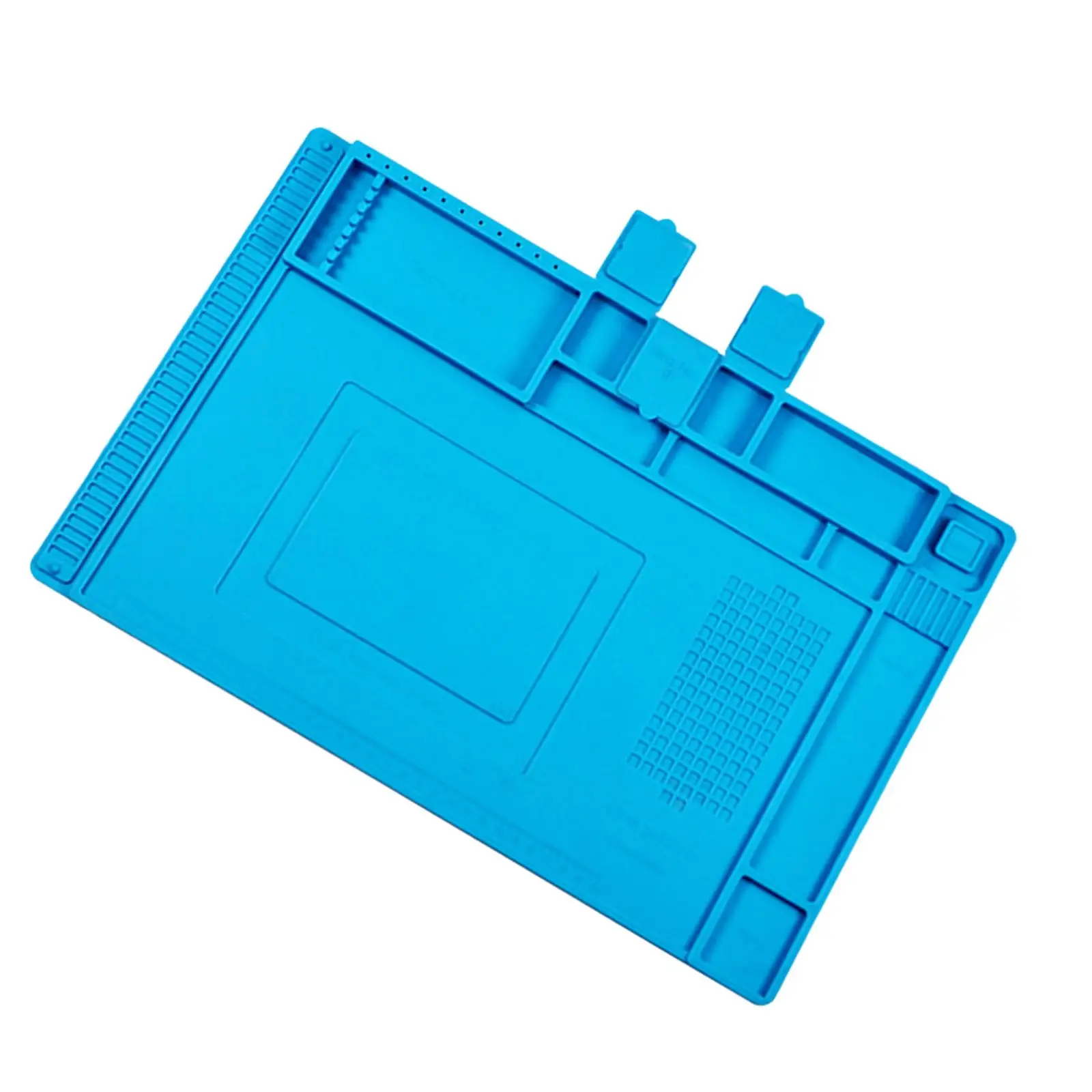 Large Soldering Mat with Scale Ruler and Screw Position Heat Insulation Silicone