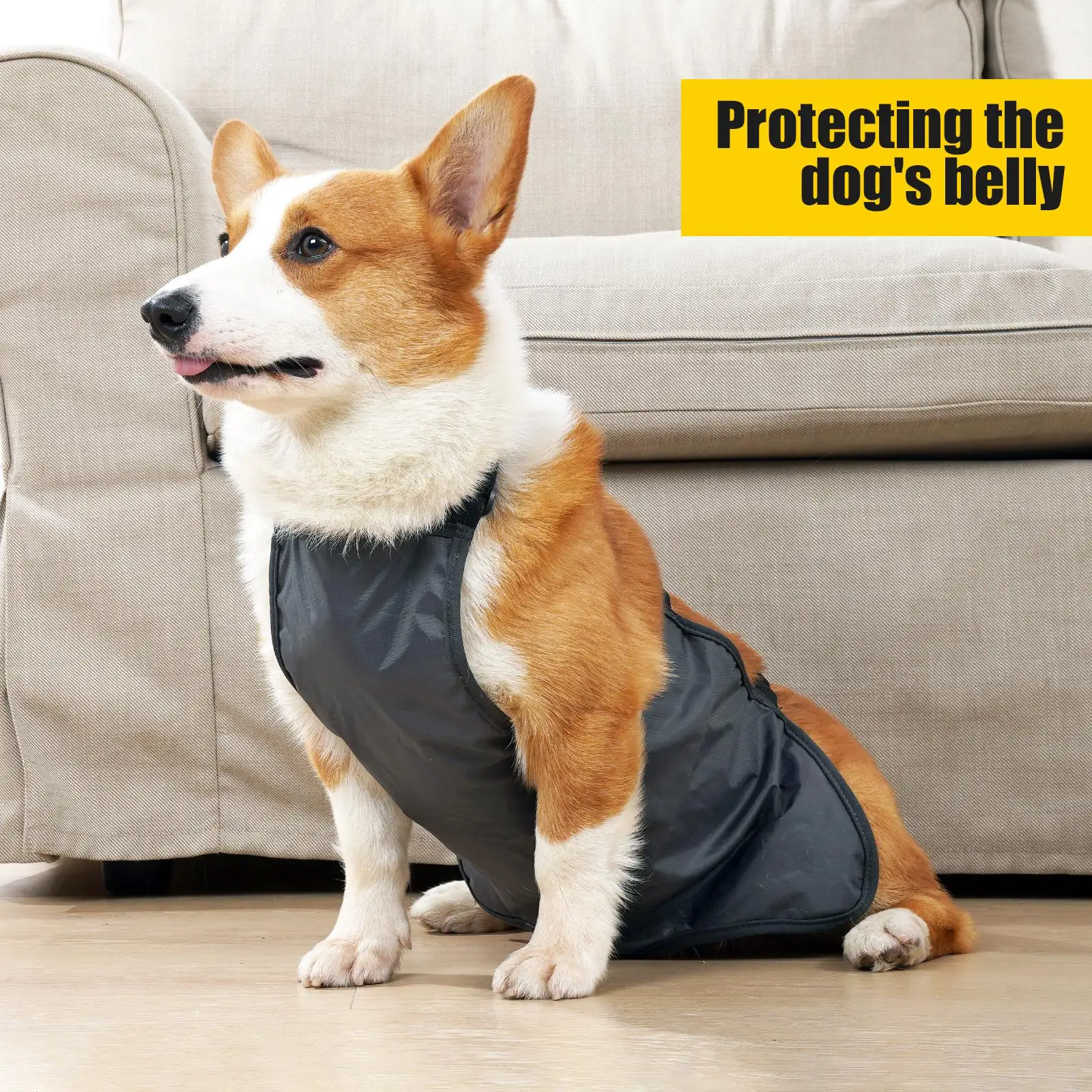 Polyester Dog Belly Band Breathable Dog Cloth Anti-Dirty Waterproof Belly Cover Washable Pet Clothes for Outdoor Dog Costumes