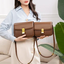 Satchel Handbag Women PU Versatile Fashion Messenger Bag Adjustable Strap Hobo Sling Bag Commuting Bag