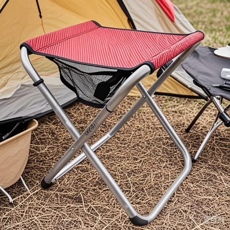 折りたたみ釣りスツール-アルミ合金軽量キャンプベンチ-ポータブルフットレスト-キャリーバッグ付き-アウトドア-ビーチ-ハイキング-bbq用