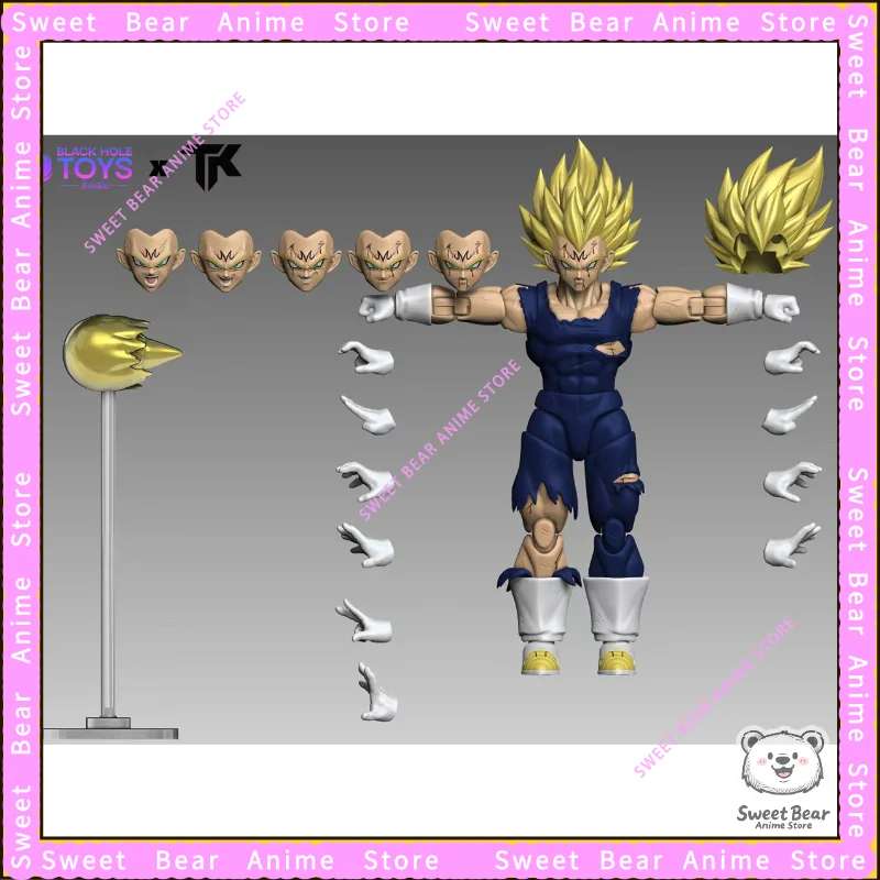 Black Hole & TK Kampfbeschädigte Vegeta 3.0 Dragon Ball Majin Vegeta shf Actionfigur Anime Modell Trendy Toys Desktop Doll Naruto