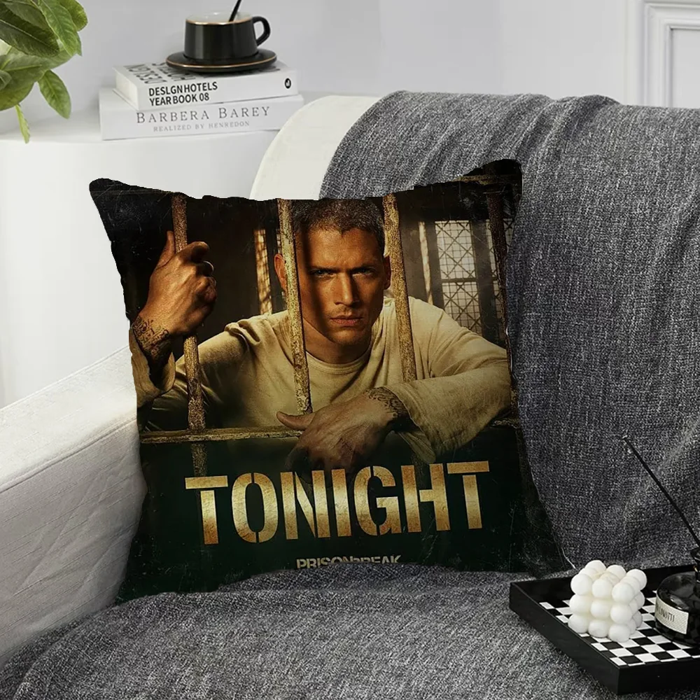 Home Decor P-Prison Break Fan Gifts Cover for Pillow Cases Decorative Bed Pillowcases Cushion Cover 50x50 Pillowcase 45*45