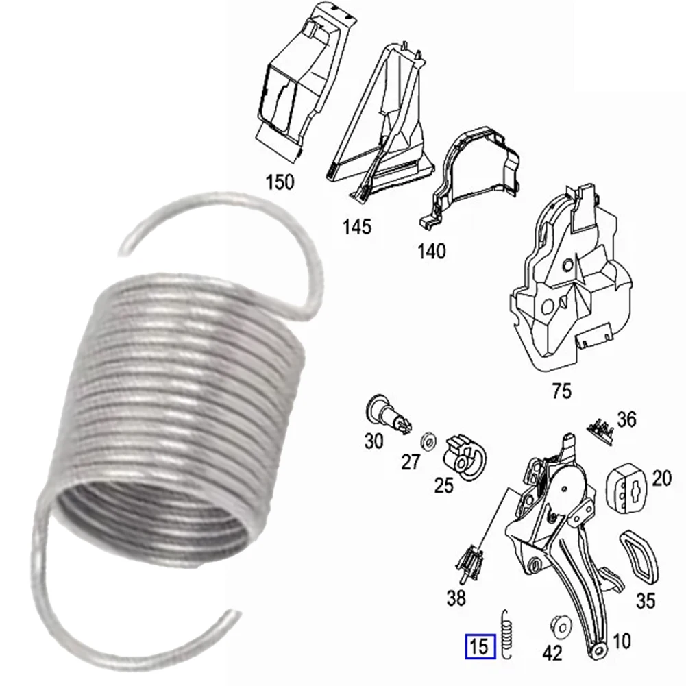 1 Pc Return Spring A2029932010 For Mercedes Parking Brake Pedal Tension Return Spring Metal Silver Return Spring