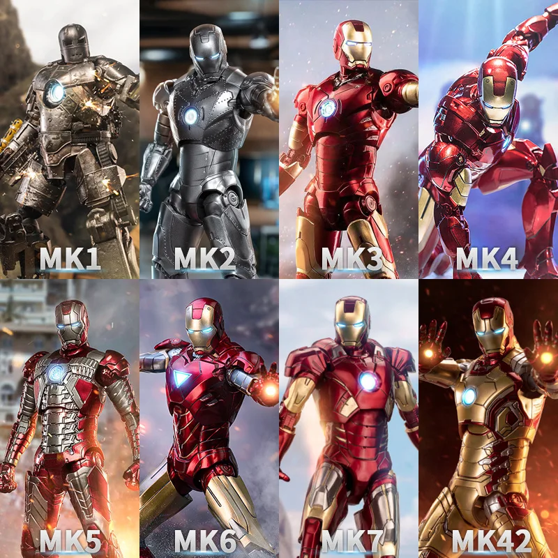 Bandai Iron Man MK85 MK50 MK20 MK5 MK7 Action Figure Model Collectible Toys birthday Gift for Children - view 2