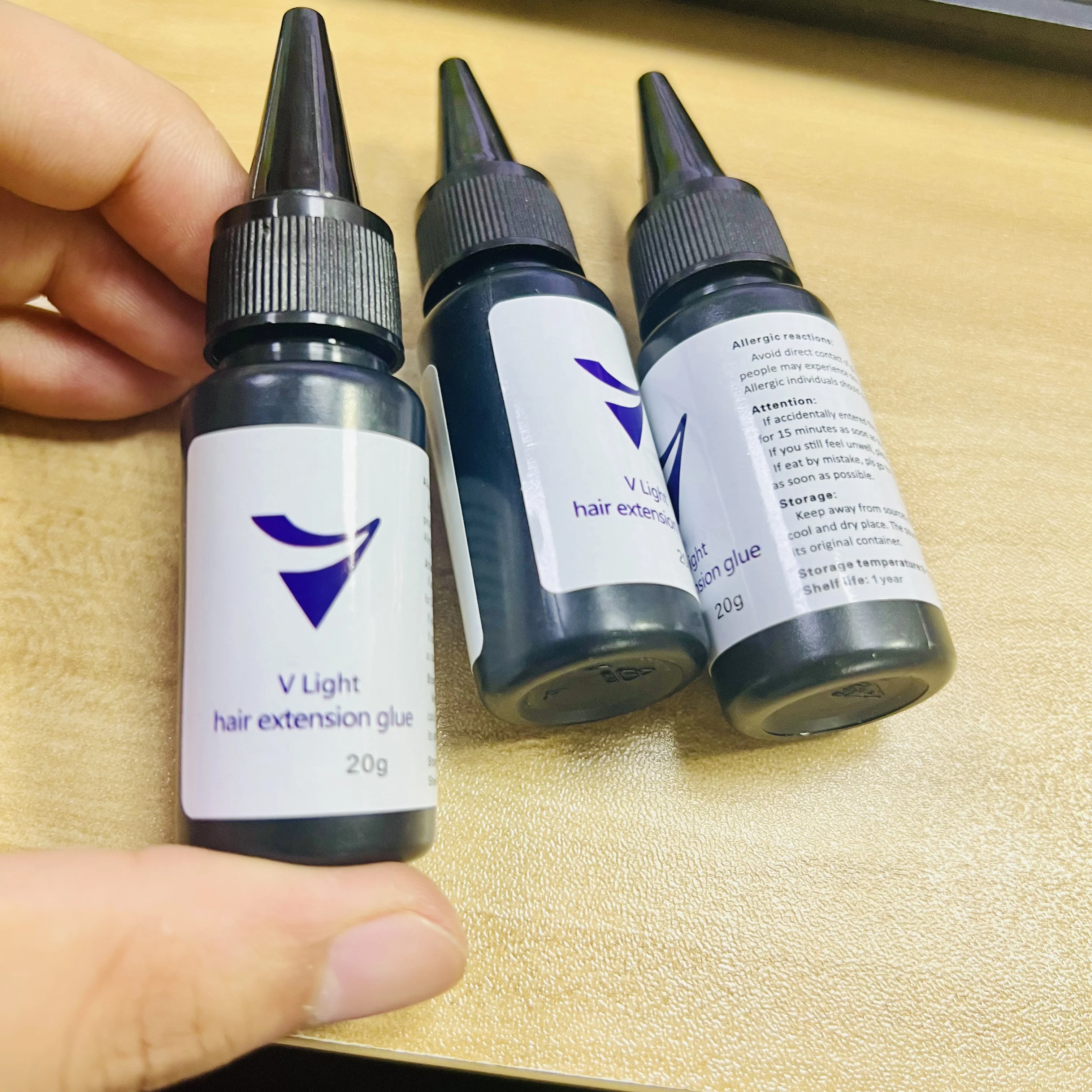 

V-Light Technology Hair Extension Wig glue 20g V-light Traceless tool for tape Hair Extension Fast Grafting Tool hair remover