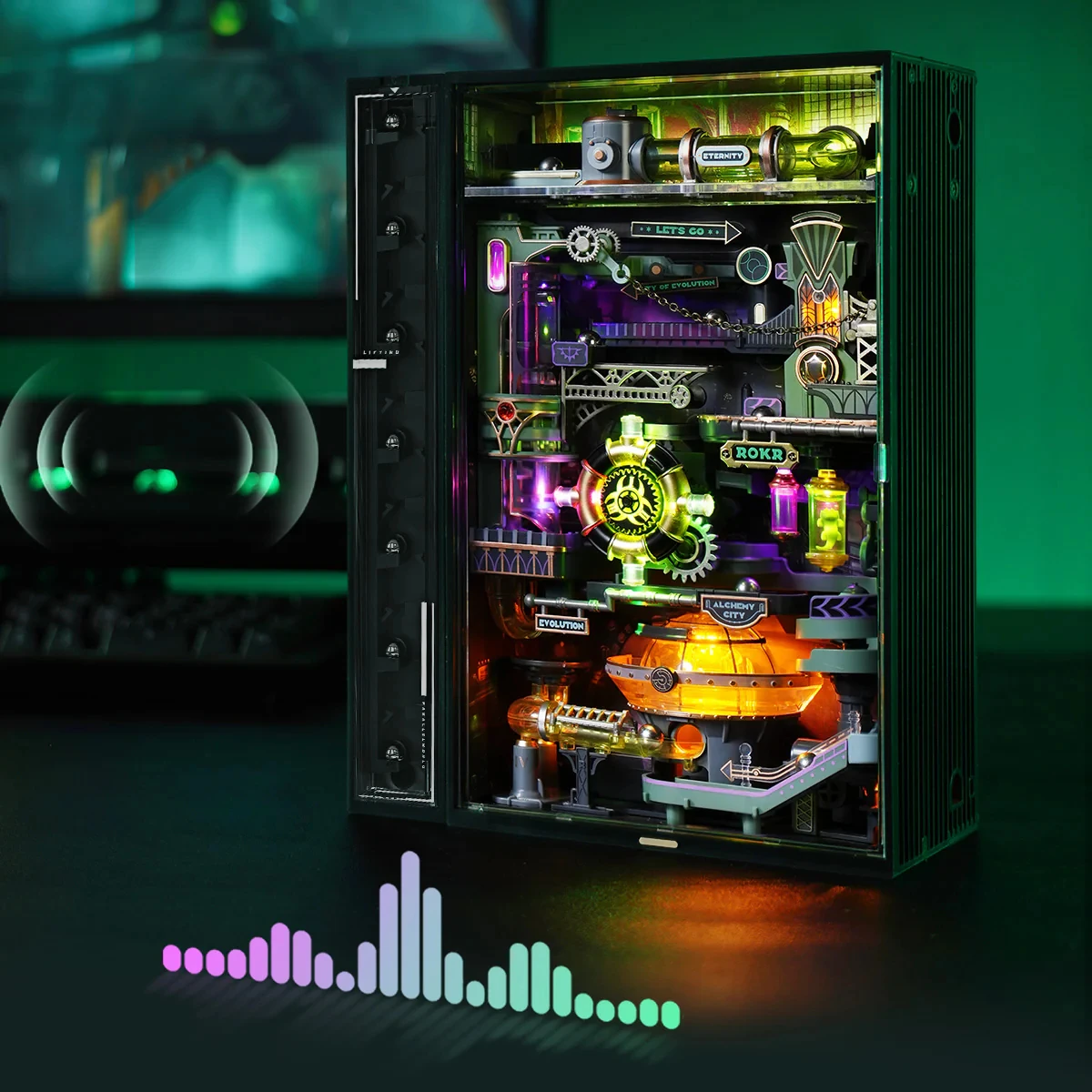 ROBOTIME ROKR Alchemy City Marble Run Infinite Loop Parallel World Series STEM Toy Último regalo de Navidad para niños coleccionistas