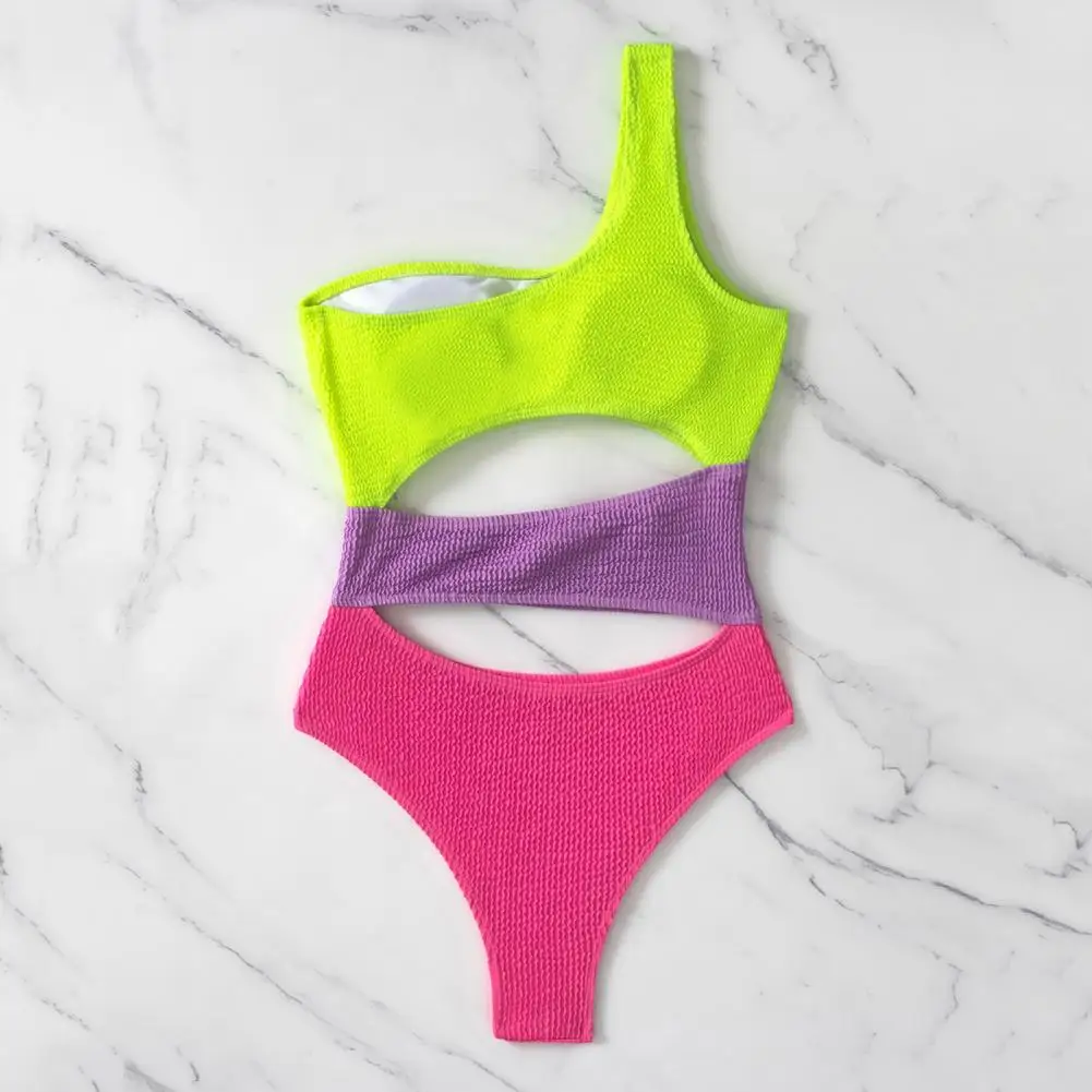 Maillot de bain pour femmes, vêtements de sport aquatique, moulants, respirants, couleurs vives, été