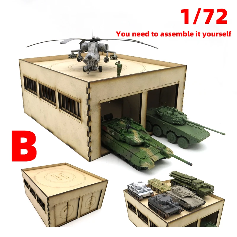 Architektonisches Modell zum Zusammenbauen, Sandtisch, Lagerhaus, Lagerraum, Getreidespeicher, Scheune, Diorama, Maßstabsgetreues Modellbauset 1/72 – Detail 4