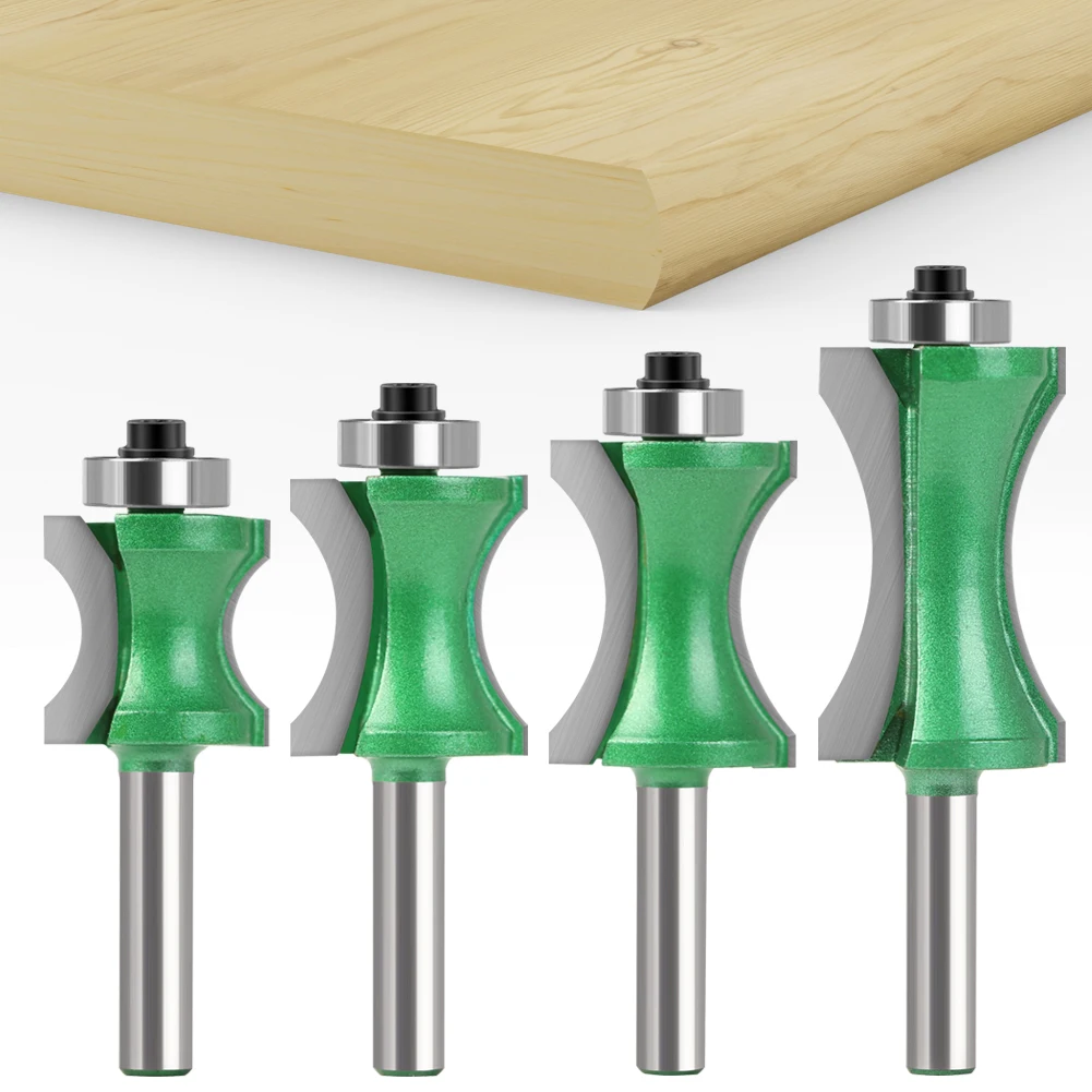 Imagem -04 - Convexa Afiação Bits para Madeira End Mill Ferramenta de Carpintaria Fresa mm Shank Meio Bit Redondo Industrial Grade 1pc